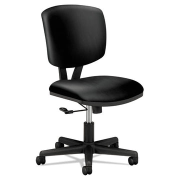 HON® Volt Series Leather Task Chair, Supports Up To 250 Lb, 18" To 22.25" Seat Height, Black freeshipping - TVN Wholesale